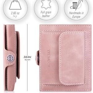 Trudador The Valencia Pink Leather Wallet